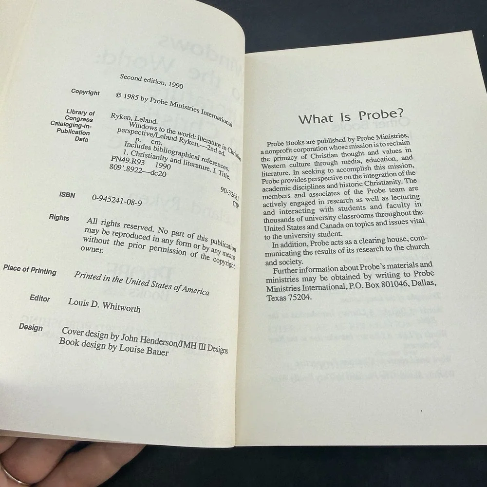 Windows to the World: Literature in Christian Perspective by Ryken, Leland